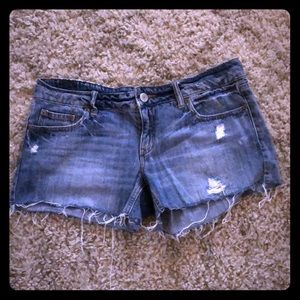 American Eagle denim cut off shorts. Size 10.